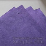 Тутовий папір ручної роботи, колір бузковий, формат А4