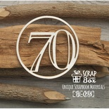 Чипборд ScrapBox - Цифра 70