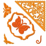 Ніж для вирубки Spellbinders - Butterfly Corner, 6 шт.