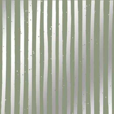 Аркуш одностороннього паперу з фольгуванням Silver Stripes Olive 30,5x30,5см, ТМ Фабрика Декору
