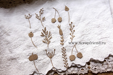 Набір ножів для вирубки від Scrapfriend - Ліна - Друга версія, 12 штук