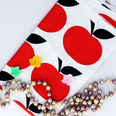 Бавовна, Червоні яблука, 45x55см