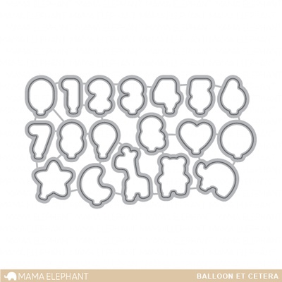 Ножи для вырубки от Mama Elephant - Balloon Et Cetera - Creative Cuts - Воздушные шары