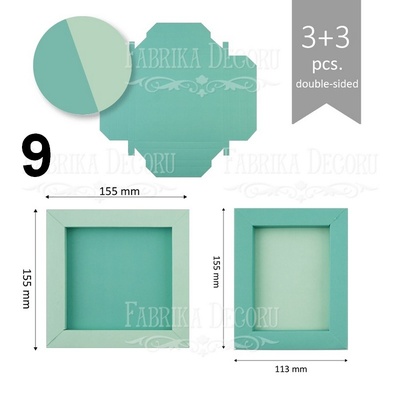 Набір паперових заготовок 008, ТМ Fabrika Dekoru, 6 штук, вибір кольору