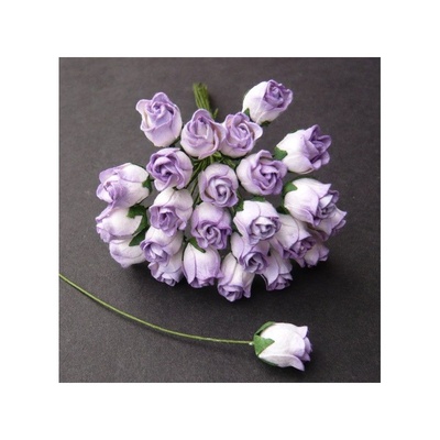 Бутоны роз от Thailand, сиреневый, 5 шт