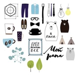 Набор высечек от Polkadot  - Папа может всё, 24 элемента, плотность 300 гр\м2