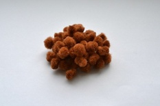 Помпон от ScrapBerry's, коричневый 1 см, 50 шт