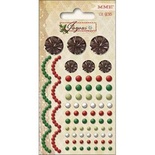 Половинки жемчужин и кристаллов My Mind’s Eye - Joyous - Gems, 131 шт