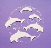 Чипборд від Wycinanka - Дельфіни, 5,5 - 10 см