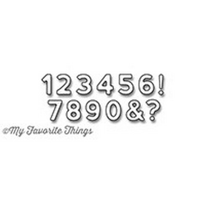 Ніж для вирубки My Favorite Things - Die-namics LLD Bottlecap Numbers