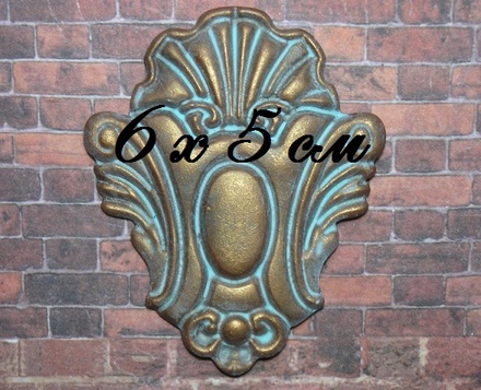 Гіпсовий декор під окислений метал від E.В.А, 6х5см