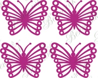 Чипборд від Вензелик - Набір метеликів, розмір: 21*28 мм