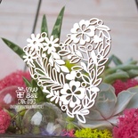 Чипборд ScrapBox — кольорове серце Hh-179