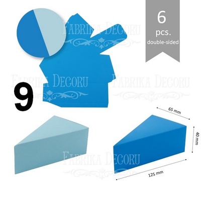 Набір паперових заготовок 003, ТМ Fabrika Dekoru, 6 штук, вибір кольору