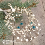 Чипборд ScrapBox - Новий вінок з гірляндою Hh-094