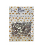 Набор люверсов с кольцом от ScrapEgo - "Молочный", 30 шт