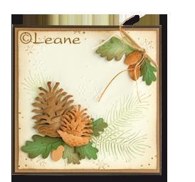 Ніж для вирубки від LeCreaDesign - Autumn Leaves cut and embossing die