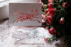 Набір ножів для вирубки Трафарет Троянди, 13x7см, Scrapfriend