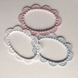 Декор ажурний - гіпюрова рамка від Allmacrfat, колір на вибір, 1 шт.