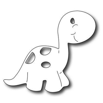 Лезвие Frantic Stamper - Precision Die - Cute Dino - Динозаврик