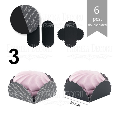 Набір паперових заготовок 010, ТМ Fabrika Dekoru, 6 штук, вибір кольору