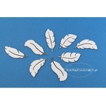 Чипборд Scrapiniec - Перышки, 10 штук