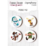Набір скрап-фішок від ТМ Фабрика Декору з 4 шт. FDSC 112