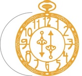 Ніж для вирубки Pocket Watch w/Angel Wing від Cheery Lynn Designs