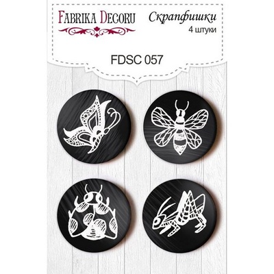 Набір скрап-фішок від ТМ Фабрика Декору з 4 шт. FDSC057