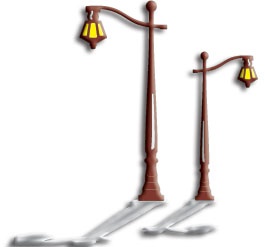 Набір ножів для вирубки Colonial Lamp Post від Cheery Lynn Designs, 2 шт.