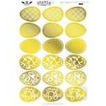 Висічки Lesia Zgharda - Золота колекція - Яйця великодні, 18 штук