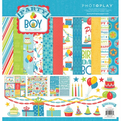 Набір паперу від PhotoPlay - Party Boy, 30x30cм