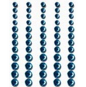 Половинки кристалів на клейовій основі Queen & Co - Rhinestones Baby Blue, 60