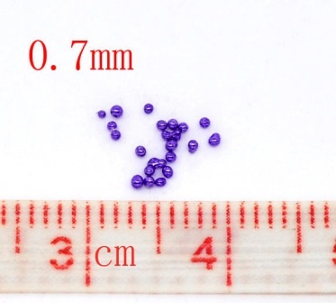 Микробисер  0.7мм, фиолетовый, 100 г, 1 шт.