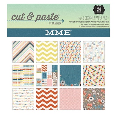 Набір скрап-паперу My Mind's Eye - Presh, 15х15см, двосторонній, 24 аркуші