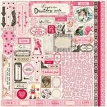 Наліпки Authentique - Lovely - Details Stickers, 30x30 см