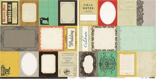 Аркуш з картинками Crate Paper - Accent cuts Portrait, 30x30 см, двосторонній