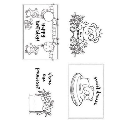 Набір листівок для розмальовування аква чорнилом My little baby girl, ТМ Фабрика Декору