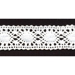 В’язане мереживо, колір білий, ширина 26 мм, довжина 90 см