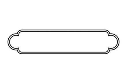 Акриловый штам  R026a Рамка, размер 7х1,3 см