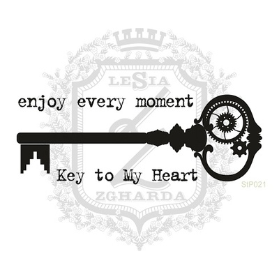 Набір мінімпів-штампов Lesia Zgharda StP021 ключ до мого серця, 3 штуки