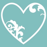 Чипборд від Вензелик - Сердечко 04, розмір: 42*45 мм