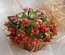 Гілочки декоративні з ягодами, колір помаранчевий, 1 пучок з 10 штук