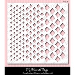 Маска My Favorite Things - Stencil MPD Graduated Diamonds, 15х15см