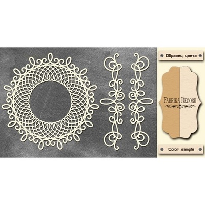 Чипборд Фабрика Декору - FDCH-087, колір молочний, крафт