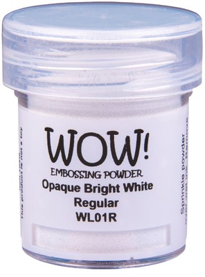 Пудра для ембосінгу Wow - Opaque Bright White - Regular, 15 мл