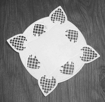 Высечки от Gallery Tools - Квадрат с решетчатыми углами