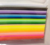 Набор полосок бумаги для квиллинга, 25 цветов, 1,5х295 мм, 80 г/м2, 200 шт.