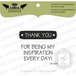 Набор акриловых штампов Lesia Zgharda TA107a Thank you for being my inspiration…