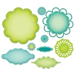 Набір ножів для вирубки Spellbinders - Blossom Tags and Accents